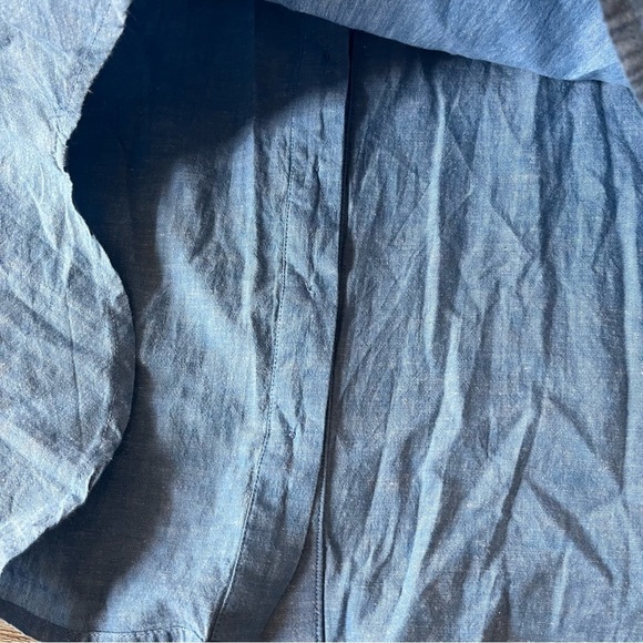 Johnny Was blue Thalassa lace pieced button down top size M - Picture 9 of 13